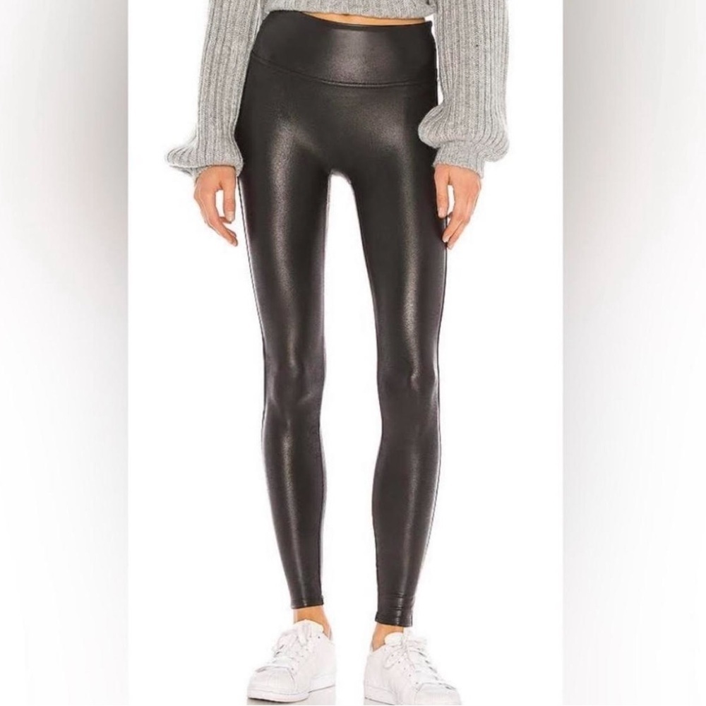 Spanx Faux Leather Leggings in Black Size XS #2437